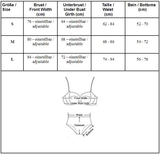 Size table