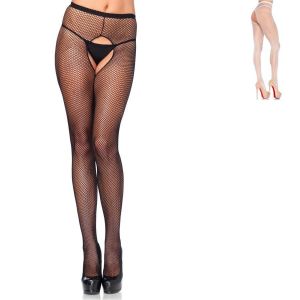 Leg Avenue 1404 Fishnet Crotchless Pantyhose, different colours