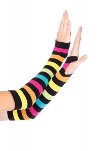 Leg Avenue 2031 Rainbow Gauntlet Gloves