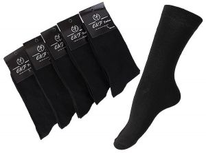 E&F Fashion Schwarze Herren Premium Business Freizeit Socken 85% Baumwolle