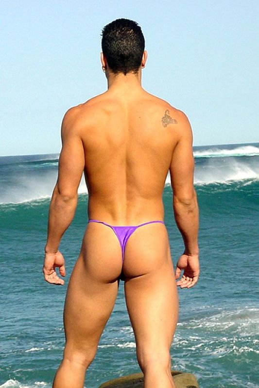 String men's swimwear thong male beach Rio Men's Swim Briefs Prin...