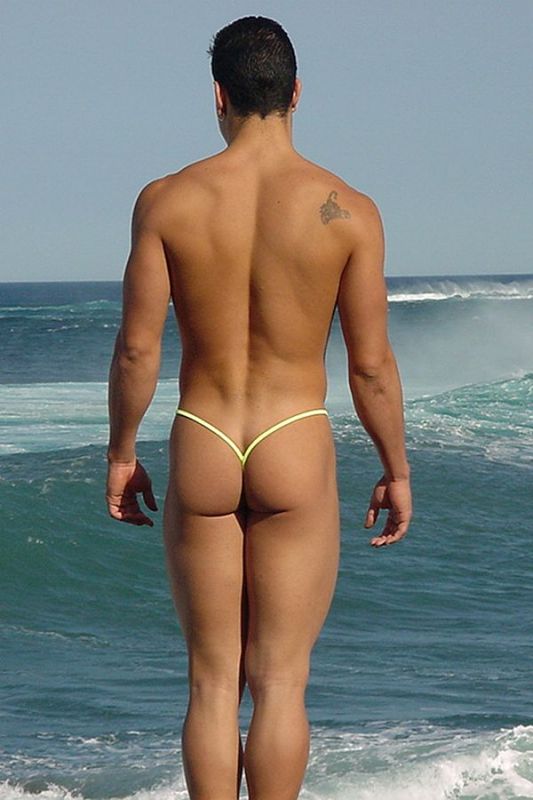 This male G-string is a very popular choice in our sexy bikini shop! 