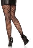 Leg Avenue 9289 Chevron net pantyhose black