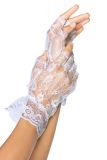 Leg Avenue G1205 Fingerlose Spitzen-Handschuhe mit Rüsche