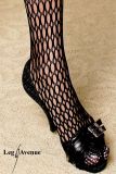 Leg Avenue 8705 Nahtloser gehäkelter Netz-Bodystocking mit Spaghettiträgern