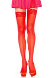 Leg Avenue 1011 Nylon Sheer Thigh Highs with Lace Top