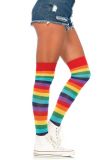 Leg Avenue 6606 Halterlose Strümpfe Regenbogen Ringel