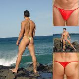 bikinini H500 Herren Tanga Bademode Mittelnaht Wild Animal - Wildes Tier