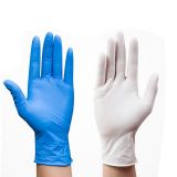 Disposable gloves nitrile Size M blue for Household Medicine Food Garden